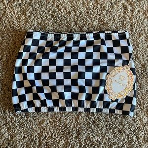 NWT Checkered Crop Top